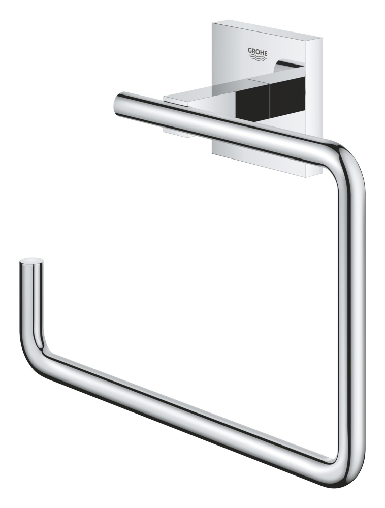 Inel prosop Grohe Start Cube 190 mm, montare pe perete, crom [2]