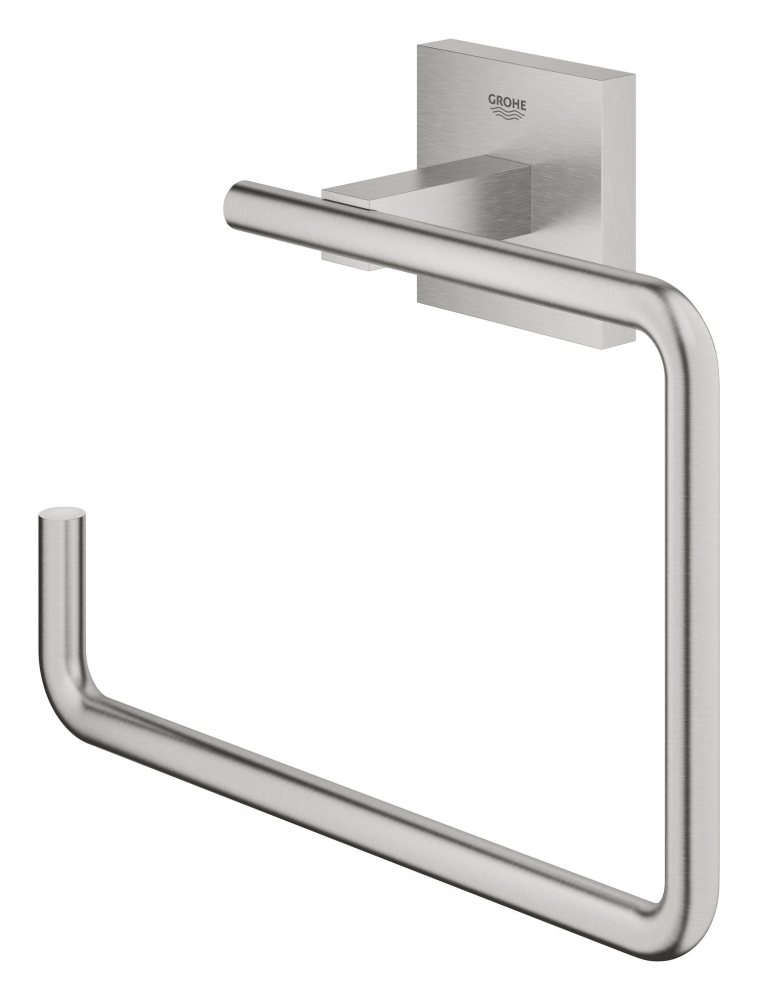 Inel prosop Grohe Start Cube 190 mm, montare pe perete, crom mat [2]