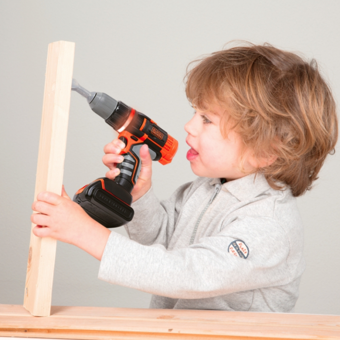 Jucarie Set bormasina fara fir si accesorii, Black&Decker Smoby [2]