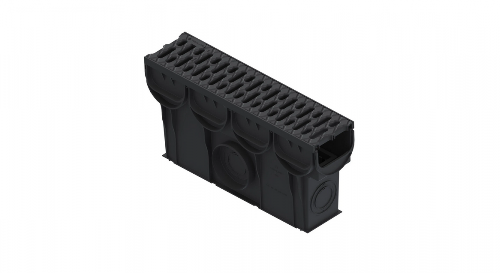 Kit Camin din polipropilena model Easy 2,/3 Inspectie cu gratar din polipropilena A15 509x250x133 - Vodaland gama Drain [1]