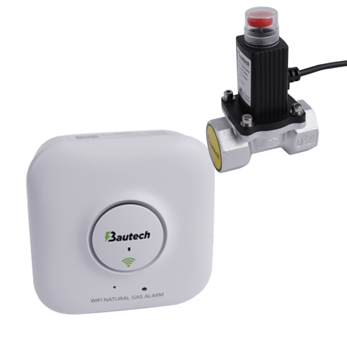 Kit inteligent detectie gaz metan Bautech SGD RNG WiFi cu electrovalva 3/4 [1]
