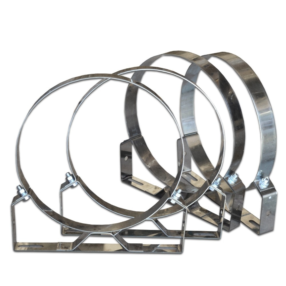 Kit exterior cos fum dublu perete izolat cu vata ceramica 2.5 mm, Ø160 mm, model V2 [5]