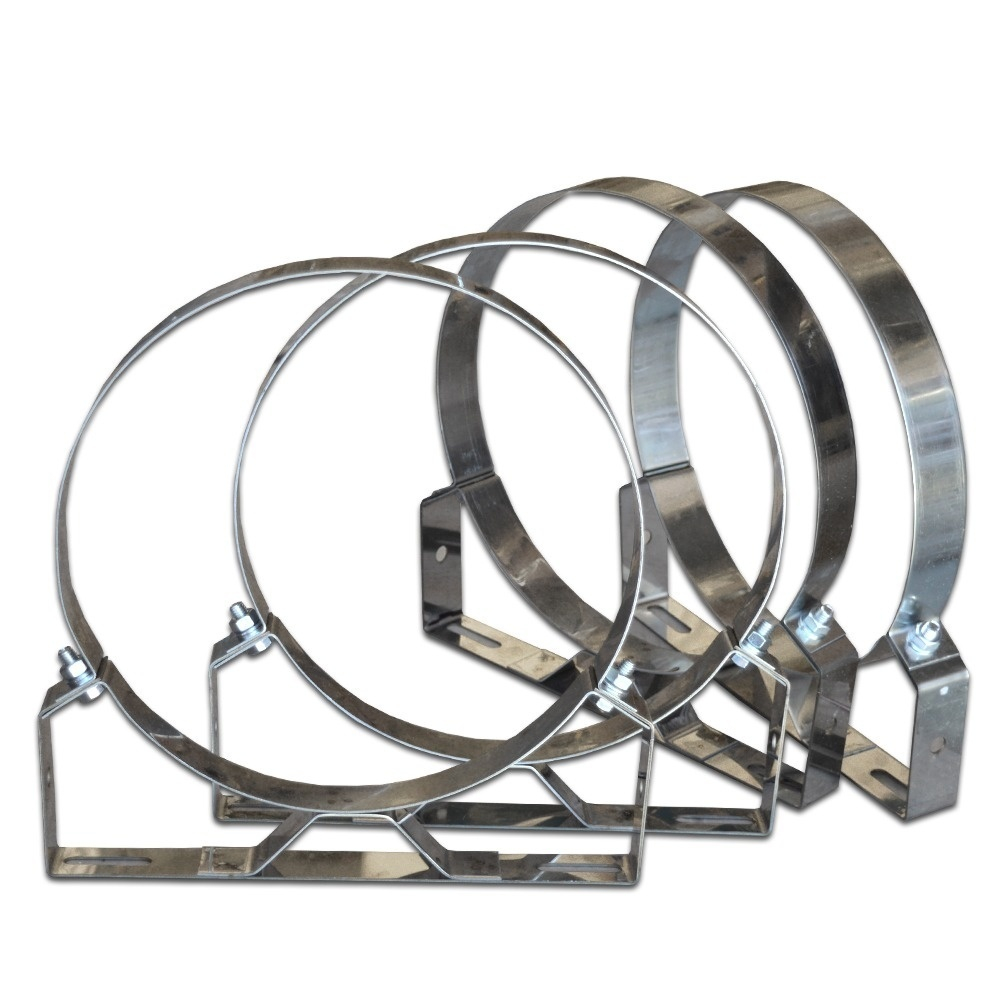 Kit exterior cos fum dublu perete izolat cu vata minerala bazaltica 40 mm, Ø80 mm, model P1 [5]