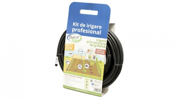Kit irigare prin picurare pentru gradina pana la 75 m2, Poliext [3]