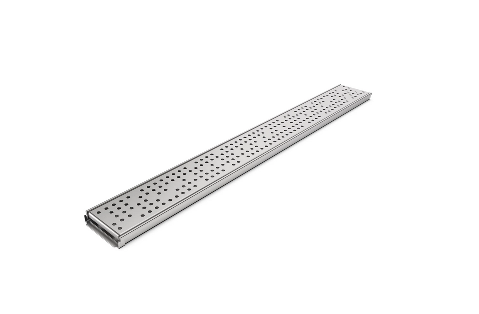Kit Rigola din INOX STAINLESS dus/balcon LN110 H20 gratar din INOX L15 1000x120x20 - Vodaland gama Drain [1]