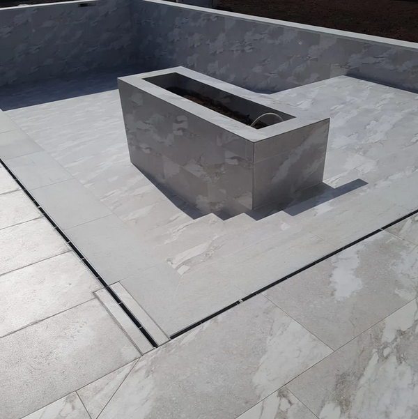 Kit rigola din polipropilena model BASE, LN100 Htot.220 gratar otel zincat tip Fanta T H100mm A15-C250 1000x156x220 - Vodaland gama Drain [5]