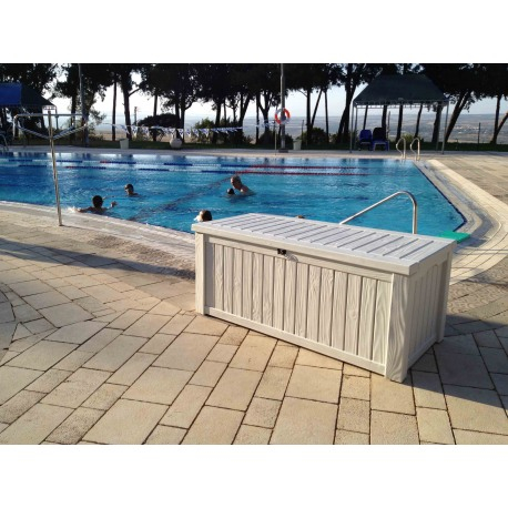 Lada pentru depozitare alb crem, 570 L, Curver Rockwood [4]