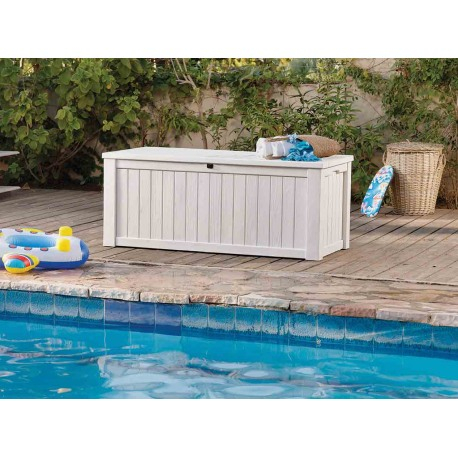 Lada pentru depozitare alb crem, 570 L, Curver Rockwood [2]