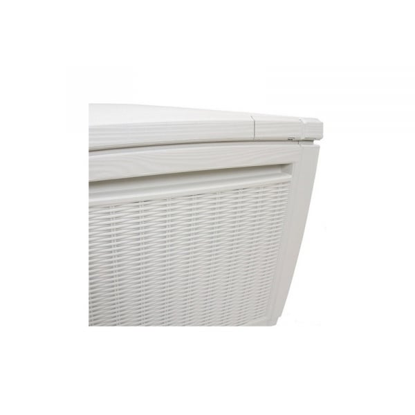 Lada pentru depozitare alba pentru piscina, ratan, 500 L, Keter [4]