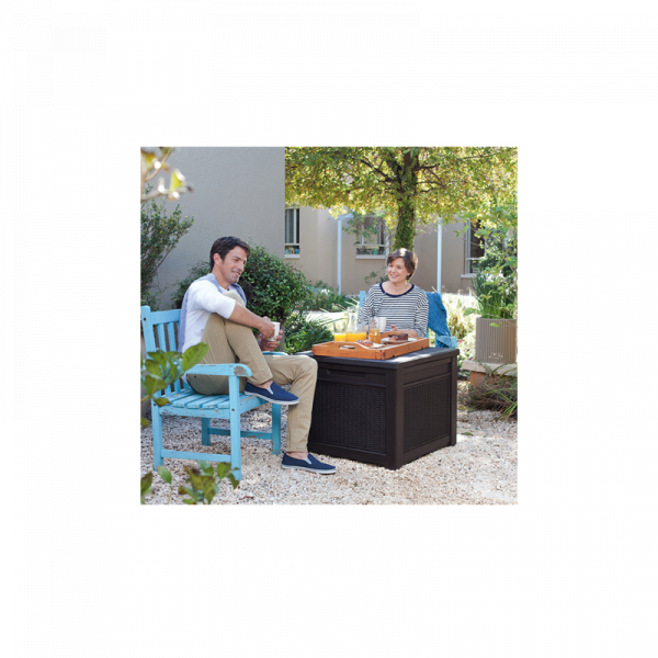 Cutie pentru depozitare tip scaun, gri, 208 L, Keter Cube [2]