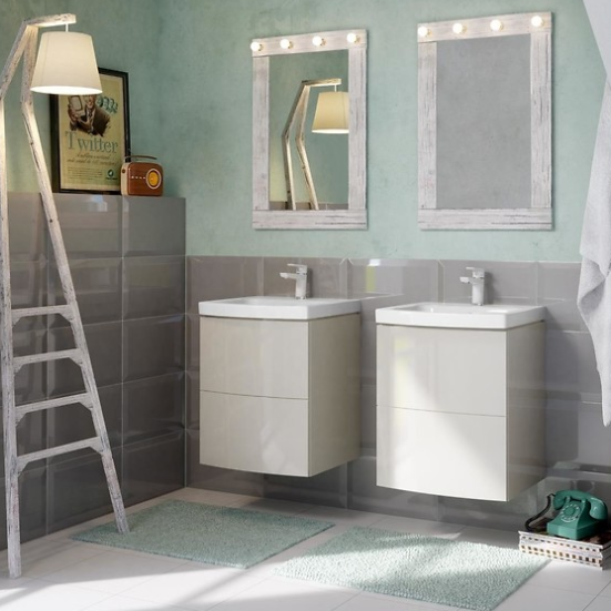 Lavoar pentru mobilier, A=43 x L=50 cm., Cersanit Easy 50 [3]