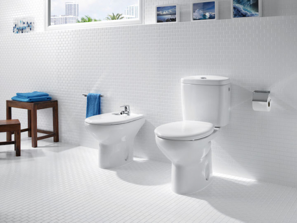 Set WC, Vas cu evacuare laterala + rezervor 3/6 litri + capac termoplast, Roca Victoria [3]