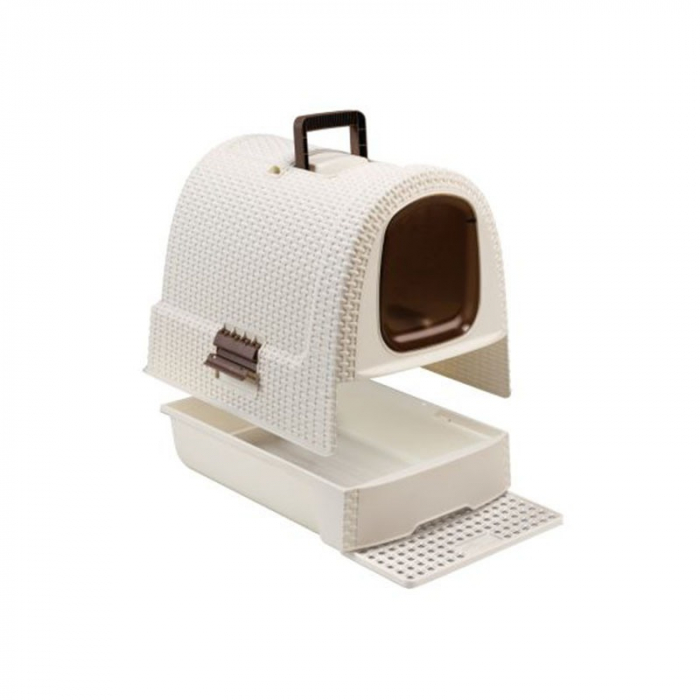 Litiera pisici, 52x40x41 cm, bej, Keter [3]
