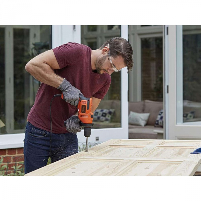 Masina de Gaurit Black+Decker BEH200K cu percutie 500W [5]