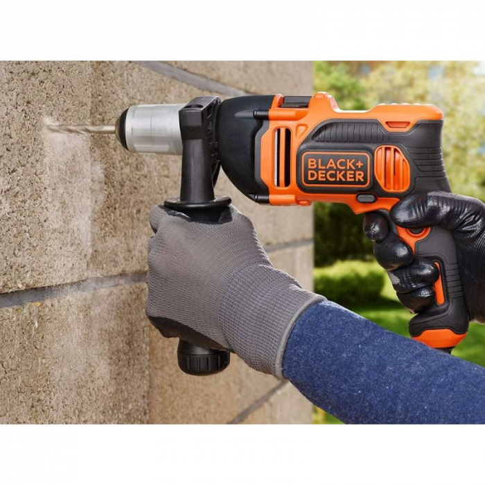 Masina de Gaurit Black+Decker BEH850K cu percutie 850W + Kitbox [4]
