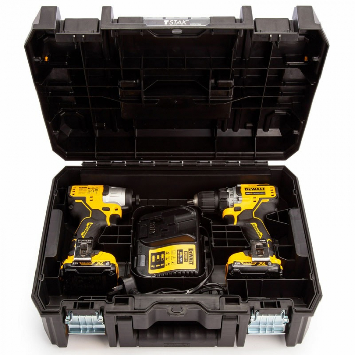 Set DeWalt DCK2110L2T: Masina De Gaurit Si Insurubat + Masina De Insurubat Cu Impact [2]