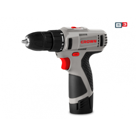 Masina de gaurit si insurubat Crown CT21053LH profesionala cu 2 acumulatori 12V 1.5Ah [3]