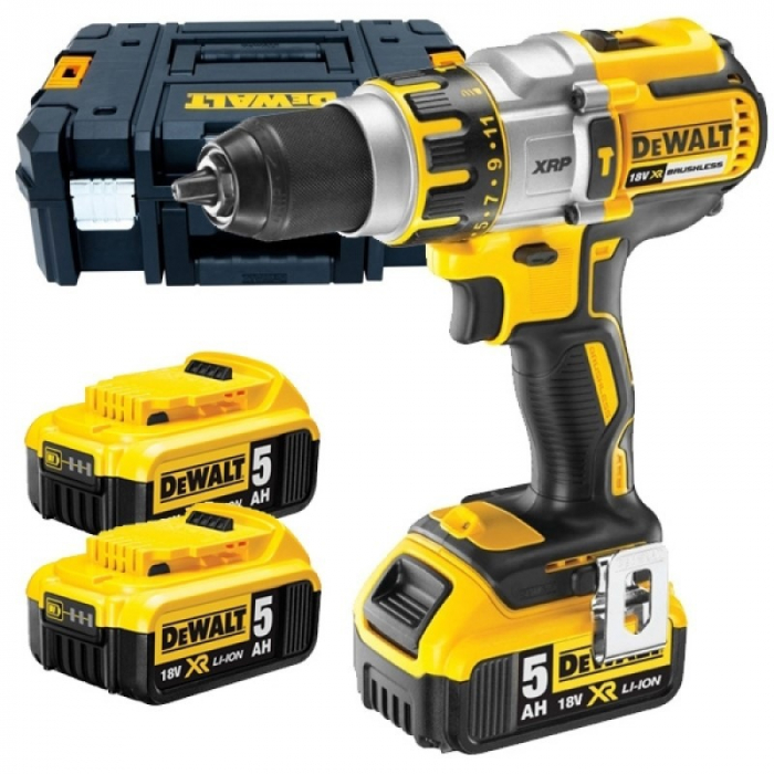 Masina de gaurit si insurubat Premium DeWalt cu 3 baterii XR 18V 5Ah [2]