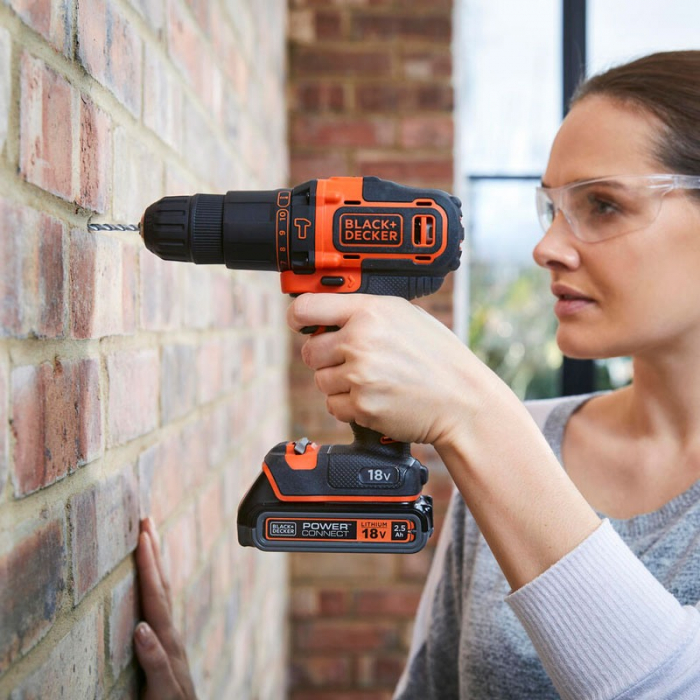 Masina De Insurubat Cu Percutie Black+Decker BDCHD18KB 18V [8]