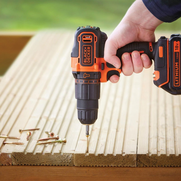 Masina De Insurubat Cu Percutie Black+Decker BDCHD18KB 18V [6]