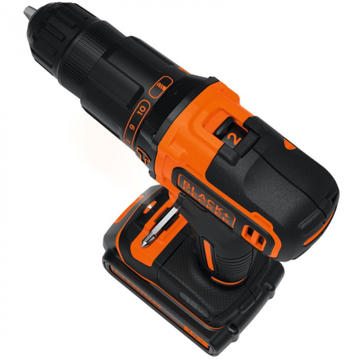 Masina De Insurubat Cu Percutie Black+Decker BDCHD18KB 18V [2]