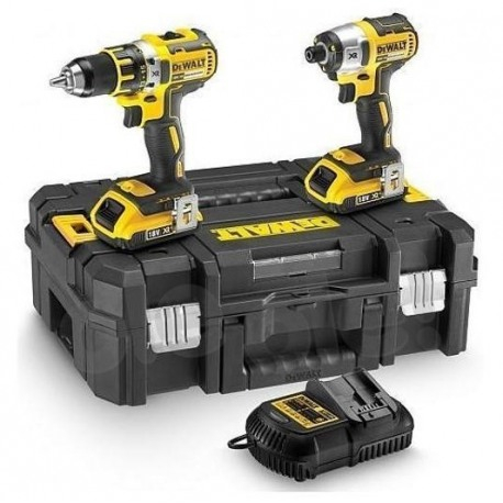 Set DeWALT DCK268P2T masina de gaurit si insurubat DCD791 si DCF887 cu 2 acumulatori 5Ah TSTAK II [3]