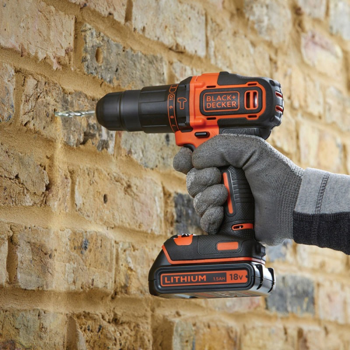 Masina De Insurubat Cu Percutie Black+Decker BDCHD18KB 18V [4]