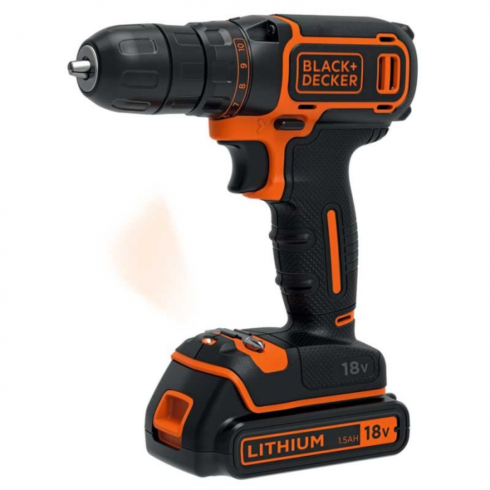 ﻿Masina De Gaurit Si Insurubat Black+Decker BDCDC18BAFC 18V 1.5 Ah + Valiza Transport [2]