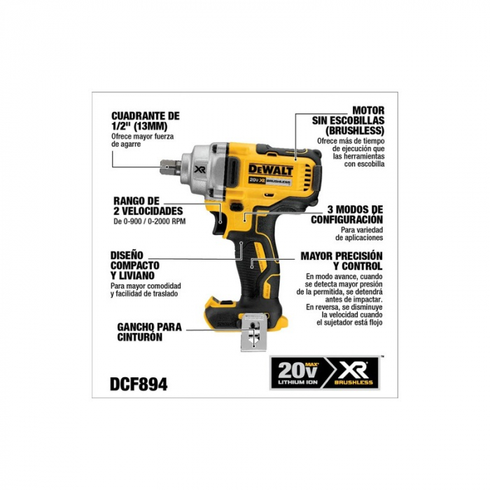 Masina de Insurubat cu Impact Pro DeWalt DCF894N 18V [4]
