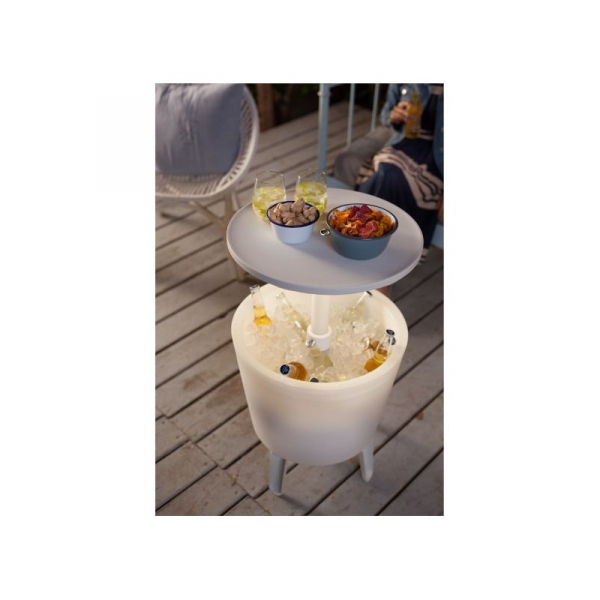 Mini bar pentru gradina, iluminat, alb, Keter Cool Bar [2]