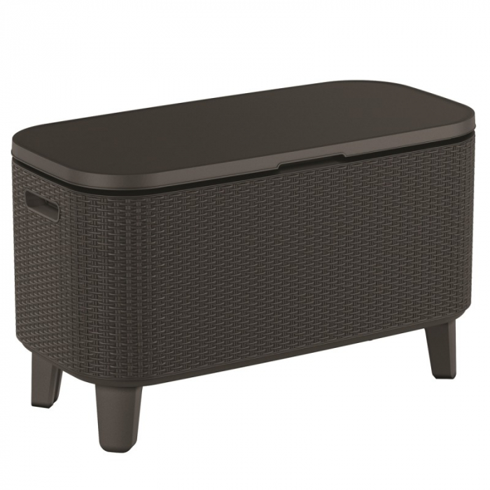 Mini bar pentru gradina, ratan, grafit, Keter Bevy Cool Bar [7]