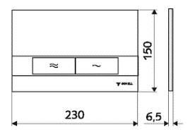 Modul de montaj cu Bazin WC SCHELL Montus C 120 cu clapetă de acţionare Board alba [5]