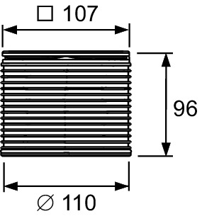 Inaltator TECEdrainpointS include grila inox, 100x100 mm [2]