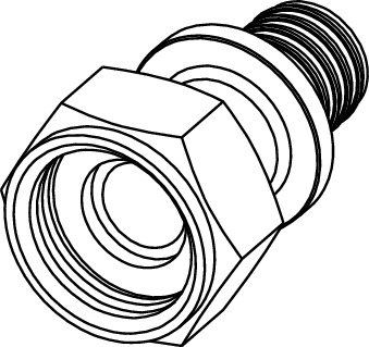 Racord olandez TECEflex din bronz Ø16 x 1/2" FI [2]