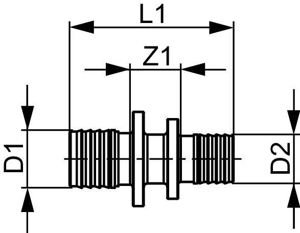 Niplu redus TECEflex din alama standard Ø 20 x 16 [3]
