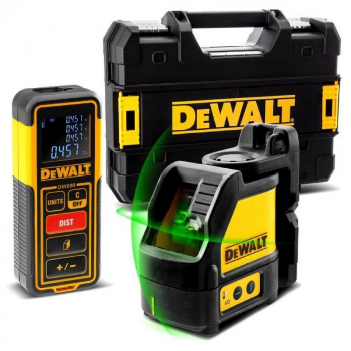 Set Nivela Laser + Detector DeWalt DW088CG / DW099E [1]