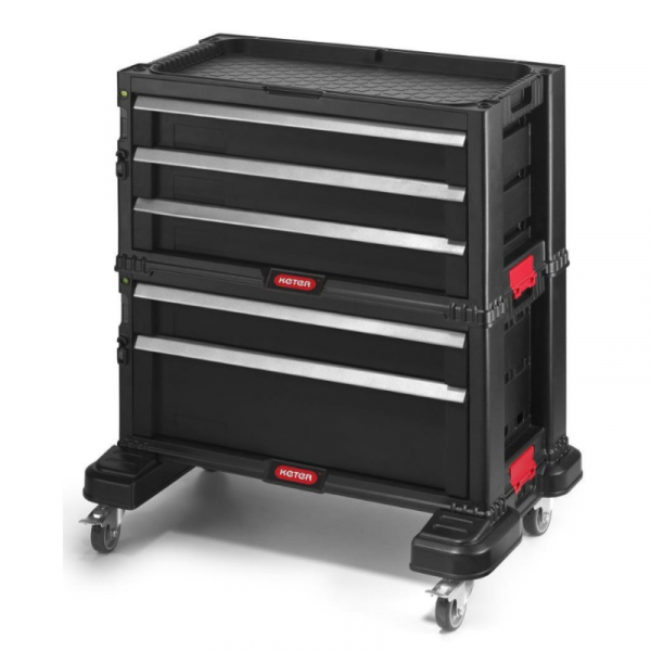 Organizator pentru scule mobil, 5 sertare, 56 x 29 x 50 cm., Keter 237007 [2]