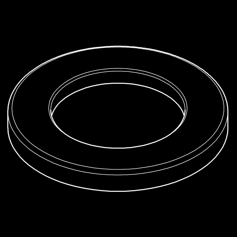 Ornament baterie lavoar/bide Grohe pentru acoperirea orificiilor de montaj cu diametru mai mare decat standard, crom [4]