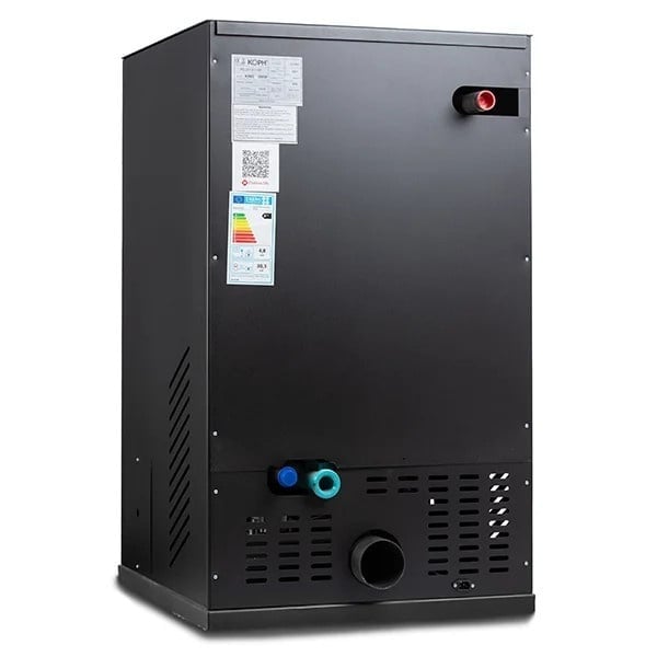 Pachet centrala peleti KOPH PM 35 KW, 230 mp, buncar peleti 80 kg, diametru cos fum ⌀100 mm, pompa recirculare si vas expansiune incorporate, Sursa KOPH 700 W + Stecher Schuko cu protectie la joasa si [2]