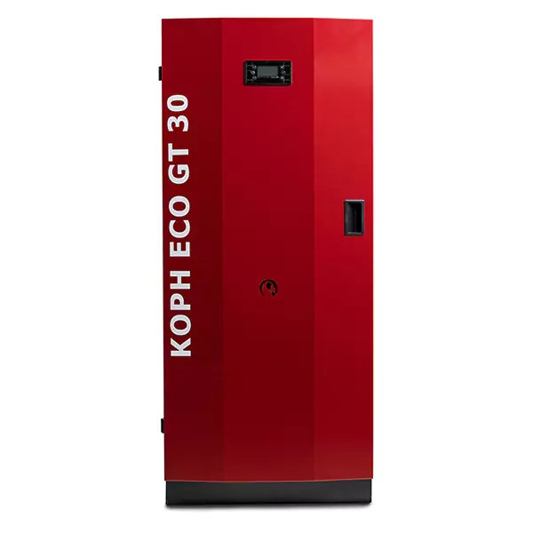 Pachet centrala termica cu peleti KOPH GT 30 kW, pompa de circulatie, vas de expansiune, supapa de siguranta, display electronic [4]
