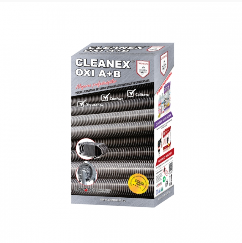Pachet complet curatare exterior schimbator de caldura centrala in condensare CLEANEX OXI A+B, Chemstal [2]