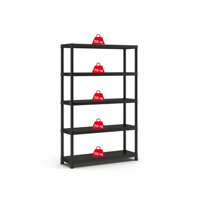 Raft depozitare 5 polite Keter Plus Shelf 120/5 - 350Kg 120x40x187cm [2]