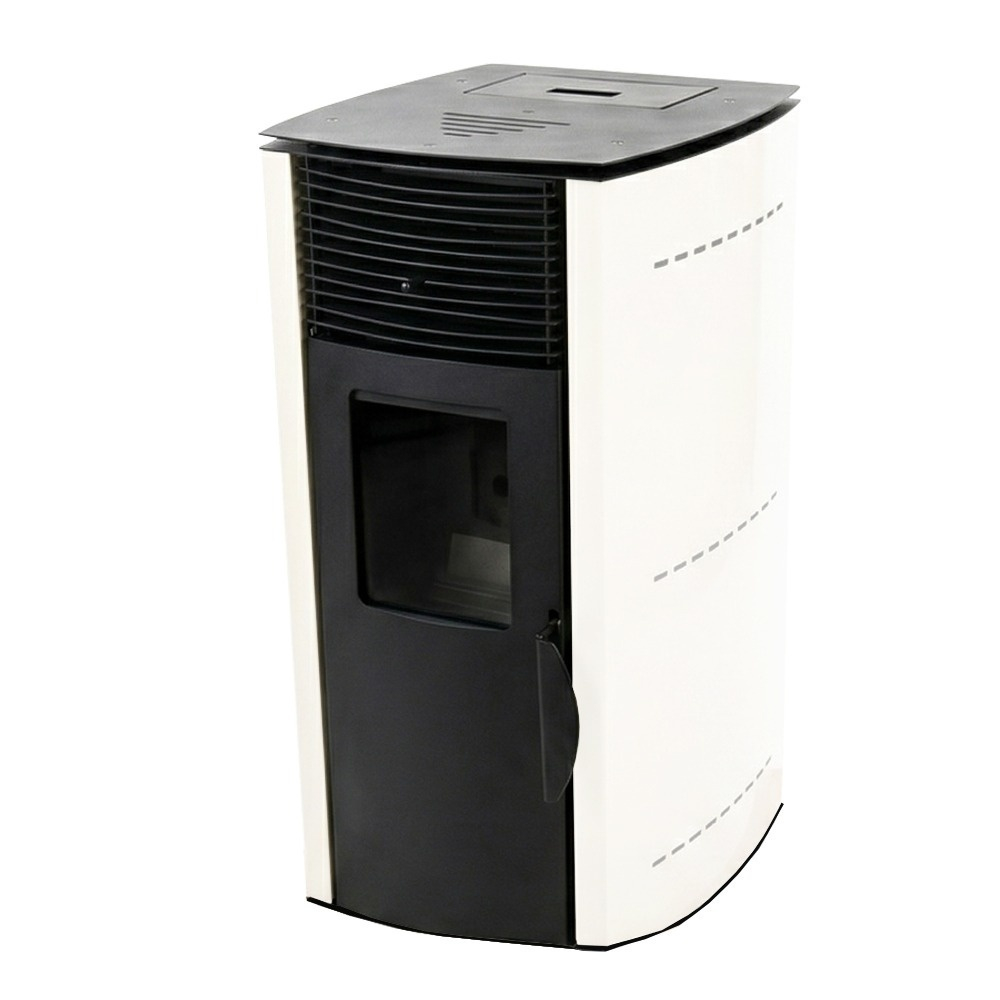Pachet soba pe peleti KOPH PD 10 kW, cu aer cald, buncar peleti 12 kg, 60 mp, Alb [2]