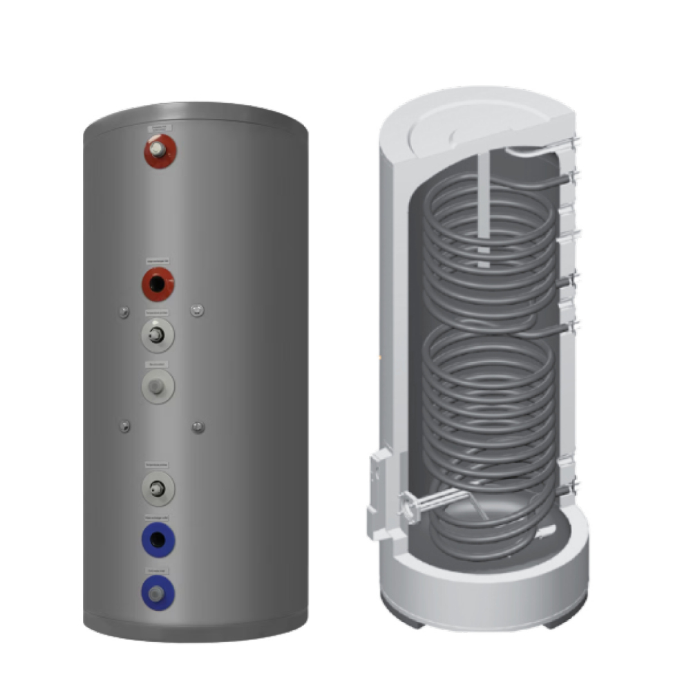 Pachet solar Ferroli Ecotube New 1 panou x 25 tuburi, boiler Ecounit 200 litri cu 2 serpentine, grup circulatie, panou comanda, antigel solar, vas expansiune [3]