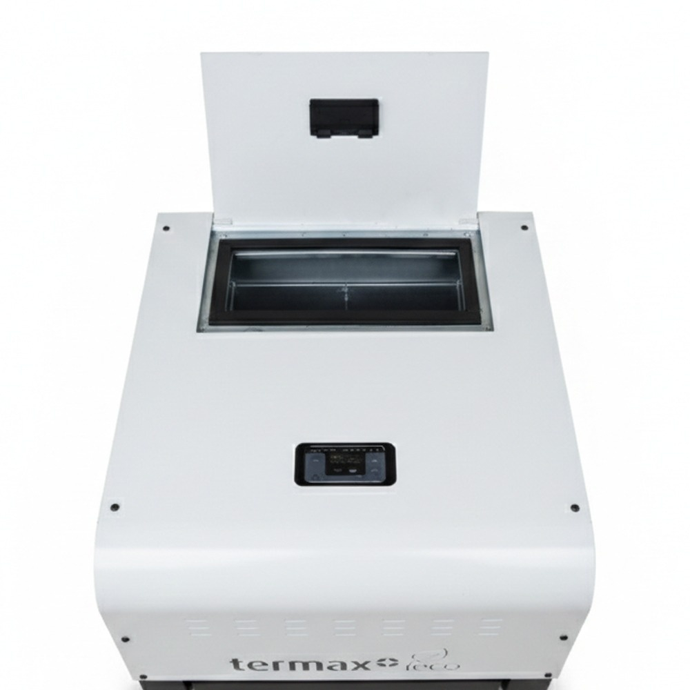 Pachet termosemineu pe peleti Termax Kamin ECO 25 kW alb cu termostat ambiental [5]