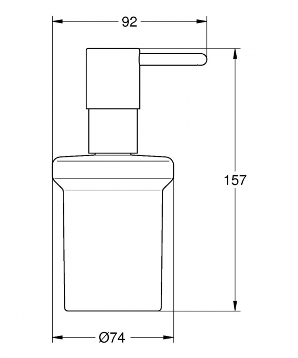 Dozator sapun dezinfectant lichid Grohe Essentials [2]