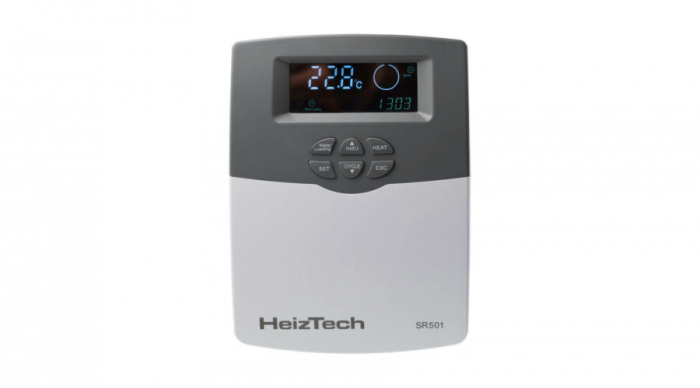 Panou solar nepresurizat automatizat boiler otel inoxidabil de 100 litri 10 tuburi vidate controler SR501 Heiztech [6]