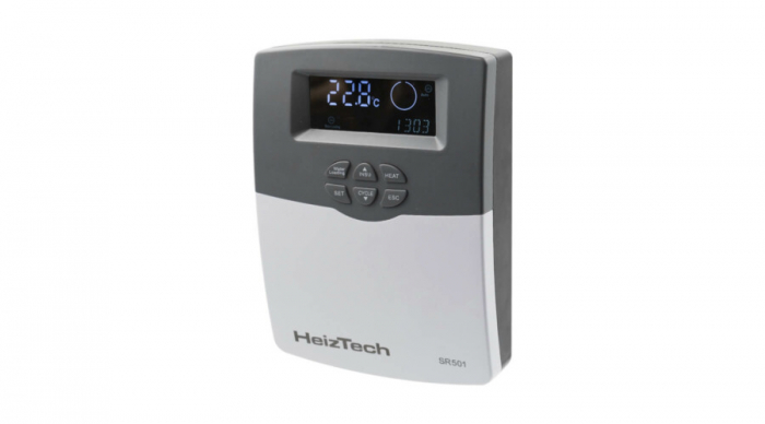 Panou solar nepresurizat automatizat boiler otel inoxidabil de 100 litri 10 tuburi vidate controler SR501 Heiztech [7]