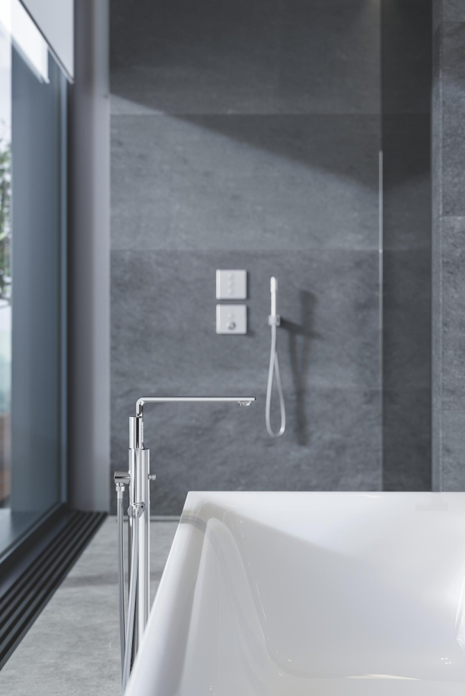 Para de dus Grohe Aqua Stick sistem anti-calcar, universala, 1 jet, crom [6]