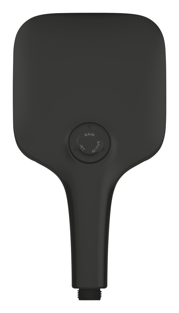 Para de dus Grohe SmartActive 130 II, patrata, 3 jeturi, sistem anti-calcar, negru mat [6]